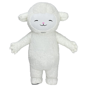 Disfraz Inflable <span class=keywords><strong>de</strong></span> Oveja <span class=keywords><strong>de</strong></span> Peluche Blanco para Adultos Efun, para Actuaciones <span class=keywords><strong>de</strong></span> <span class=keywords><strong>Baile</strong></span>, Halloween y Eventos Festivos - Product Image 1