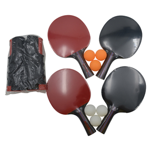 Raquettes de tennis de table en bois à prix de gros bon marché jeu de ping-pong avec boutons en caoutchouc - Product Image 3