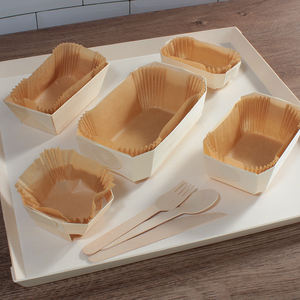 Plateaux en bois pour l'emballage et l'affichage des gâteaux et des aliments, ensemble de plateaux en bois personnalisés, plateau à sushi, plateau en bois brut pour <span class=keywords><strong>charcuterie</strong></span> - Product Image 2