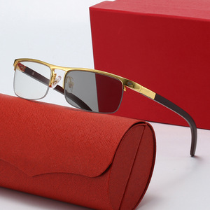 Nouvelles lunettes de soleil de conduite Card Home, style européen et américain, avec branches en bois à ressort, pour affaires, intelligentes, à verres photochromiques - Product Image 3