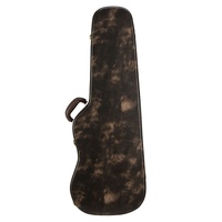 Production directe d'usine étuis d'instruments en cuir de couleur en forme de pistolet étui de guitare électrique en bois