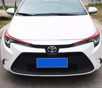 Convient pour Toyota Corolla, paupières de phare, sourcils, noir brillant