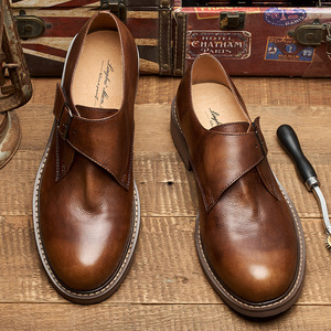 Zapatos de Oficina para Hombre, Diseño Nuevo, Modernos, de Cuero, con Cordones, Ligeros, Antideslizantes y Transpirables - Product Image 1