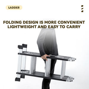 Scala Pieghevole Multiuso <span class=keywords><strong>in</strong></span> Acciaio Certificata EN131 e CE, 3/4/5 Gradini per Casa, Soffitta, <span class=keywords><strong>Cucina</strong></span>, Sicurezza Domestica - Product Image 4