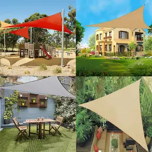 Shading Net HDPE Sun Shade Sail Shade Cloth Shading Net For Garden Patio Canopy Awnings Car Parking Swimming Poor Triangle Rectangle Square