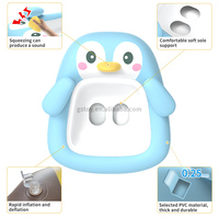 Flotteur de piscine pour bébé en forme de pingouin, siège de piscine pour tout-petits, cercle flottant, anneau de natation gonflable pour enfants de 2 à 4 ans