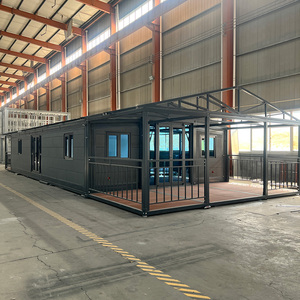 40英尺定制集装箱房带室外露台快速搭建模块化预制建筑 - Product Image 1