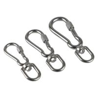 Boucle universelle en acier inoxydable 304, boucle rotative pour corde de balançoire, accessoire pour laisse d'animal de compagnie
