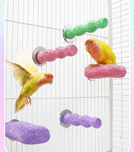 Plataforma de Resina Ecológica para Aves, Poste para Moler Pechera y Garras de Loros, Accesorio para Jaulas de Interior/Exterior - Product Image 3