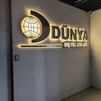 Enseignes d'intérieur personnalisées : Lettres lumineuses 3D en métal rétroéclairées par LED pour boutiques de cosmétiques et collections