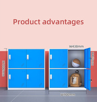 Armoire de rangement à 4 portes avec intérieur spacieux en acier résistant aux rayures pour les clubs de golf/magasins professionnels pour ranger les sacs et l'équipement de golf