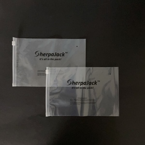 Bolsas de plástico transparente con cierre hermético al por mayor, personalizadas con el logotipo de la marca, bolsas de PE con cierre para empaque de accesorios de ropa. - Product Image 2