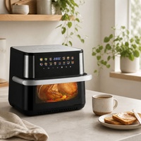 Four à Friture Sans Huile Visuel 10L avec Écran Tactile Numérique, Multifonctionnel, Fenêtre de Visualisation, Circulation d'Air Chaud à 360°, Usage Domestique