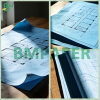 Papel Bond CAD de 80 g/m² con Núcleo de 2'' y 3'', Impresión de Color Estable y Excelente Absorción de Tinta, para Planos de Construcción, 20*50 Yardas