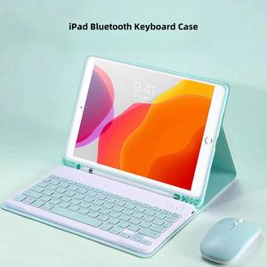 เคสคีย์บอร์ดสำหรับ iPad  วัสดุหนัง PU  ใช้ได้กับ iPad Mini 6 และ iPad Pro ขนาด 10.2 นิ้ว และ 12.9 นิ้ว รุ่น 11 นิ้ว - Product Image 2