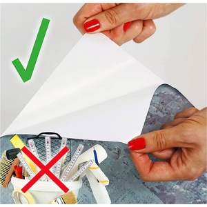 Papier peint auto-adhésif moderne à fleurs bleues et blanches Peel & Stick Toile personnalisée Peintures murales pour salon et chambre à coucher-Décoration intérieure - Product Image 5