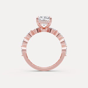 Anillo de Compromiso de Diamante Cultivado en Laboratorio de la Mejor Calidad, Anillo de Oro de 18K con Corte Redondo para Propuesta de Matrimonio y Uso en Bodas, en Venta - Product Image 2