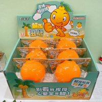 Nouveau jouet anti-stress super doux en forme de banane et d'orange à presser pour les enfants de 5 à 7 ans, jouet mignon et moelleux