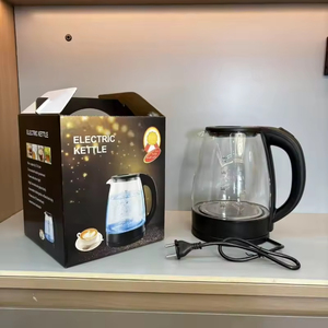 Hervidor de vidrio de borosilicato de 2L con apagado automático y tapa, luz azul, hervidor con protección contra ebullición en seco - Product Image 2