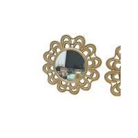 Miroir mural rectangulaire en plastique Art Déco de luxe avec logo personnalisé, vente en gros, cadeau de mariage, décoration intérieure, directement de l'usine