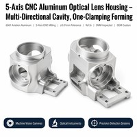Boîtier de lentille optique en aluminium 6061 usiné CNC 5 axes sur mesure OEM avec cavité multidirectionnelle pour caméra de vision industrielle