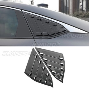 Para Honda Accord INSPIRE 10.ª generación 2018-2021, embellecedor de ventana trasera triangular tipo aleta de tiburón, kit de carrocería, cubierta embellecedora de ventana de ventilación lateral trasera - Product Image 4