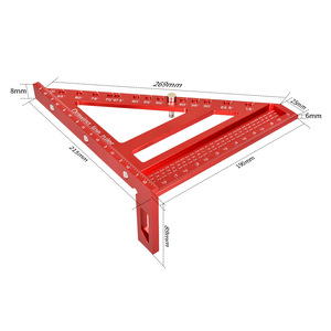 Autonomy 3D Stereoscopic Triangle Ruler 8-Inch Metal Woodworking Marking Ruler Multi-Angle Positioning - Product Image 5