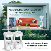 Bruit blanc maison voiture humidificateur diffuseur intelligent Anti-gravité purificateur d'air couleur LED pluie télécommande moules pluie intelligent