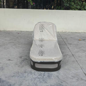 تصميم جديد لكرسي استرخاء خارجي بإطار ألومنيوم ونسيج راتان على الطراز الأوروبي لجانب حمام السباحة - Product Image 5