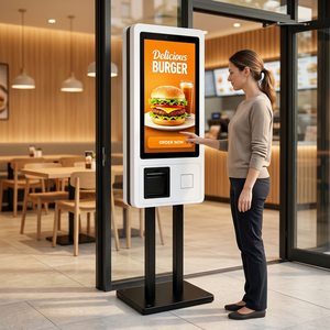 Kiosque <span class=keywords><strong>de</strong></span> paiement WUXIN 27/32 pouces, Android/Win, tactile, libre-service, pour la commande dans les restaurants, systèmes POS, machines avec lecteur <span class=keywords><strong>de</strong></span> code QR - Product Image 3