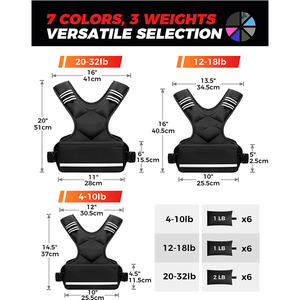 Gilet lesté d'entraînement personnalisable pour hommes – Idéal pour la course, le fitness et l'entraînement tactique - Product Image 6