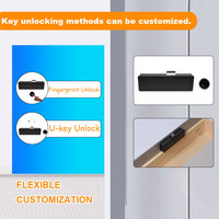 Serrure de meuble GRATEAIEN AEGC06 à empreinte digitale et clé USB, système Tuya en option, 12 mois en veille