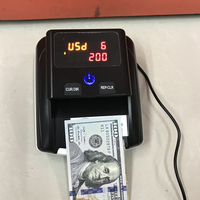 Bon détecteur de monnaie de table portable Mini UV Détecteur de billets de banque noirs