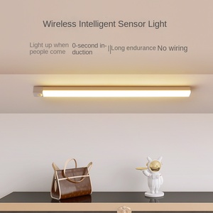 Dormitorio Led Sensor de movimiento inalámbrico armario luz batería recargable ultrafina debajo del gabinete iluminación nocturna para escaleras de cocina - Product Image 6