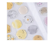 Autocollants de sceau de cire translucides Shanle, sceaux en relief 3D floraux pour enveloppes, décorations imprimées pour scrapbooking