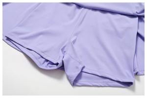 Conjunto Deportivo de 2 Piezas para Mujer, Talla Grande, Estilo Moderno, Top Deportivo con Cintura en V, Shorts de Yoga, Estampado Sexy, Corte en V, Efecto Fruncido en Glúteos, Secado Rápido, Absorbe el Sudor - Product Image 6