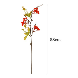 ก้านเบอร์รี่ประดิษฐ์ สีแดงไวน์ บลูเบอร์รี่สีน้ำเงิน โฟมพลาสติก ตกแต่งบ้าน งานแต่งงาน ปีใหม่ - Product Image 5