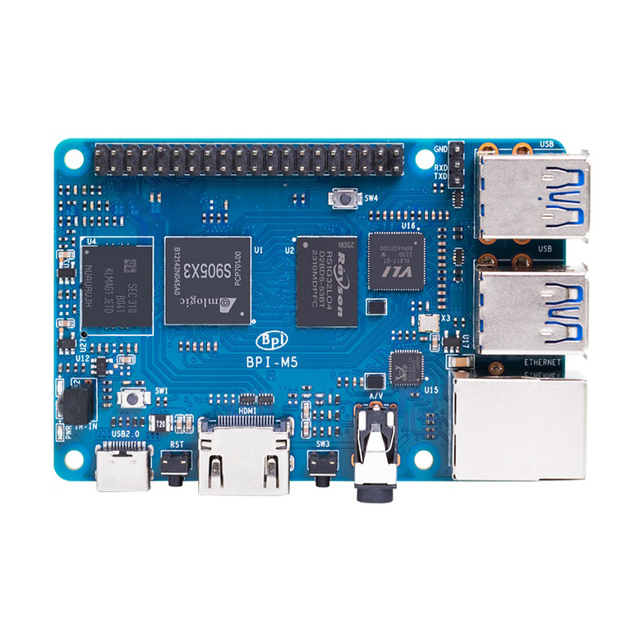 Original Banana Pi BPI-M5 Amlogic S905X3 Quad-Core Development Board Mini Motherboard Support Linux Ubuntu Debian Single Board