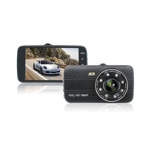 Professional Supplier mini dvr 4inch G-sensor car camera dual camera dual lens car black box dashcam with magnet