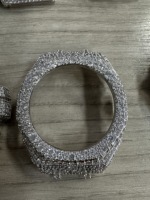 UWIN GA2100 DW6900 Lunette en Moissanite pour Montre Casio G-Shock Entièrement Sertie de Pierres VVS Couleur D avec Certificat