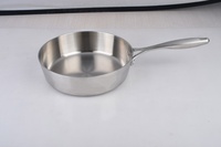 Ensemble de casseroles en acier inoxydable et aluminium de qualité supérieure, classique, sain et écologique, 4 pièces, comprenant une casserole, une cocotte et une poêle à frire
