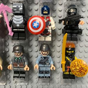 Оптовые пластиковые минифигурки-конструкторы: мелкие детали для сборки, маленькие фигурки ниндзя-солдатиков для промоакций - Product Image 3