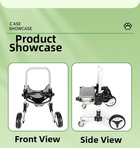 Silla de Ruedas Delantera para Mascotas de 4 Ruedas, Ligera, Ajustable, para Perros, Ayuda para Caminar, Rehabilitación, para Mascotas Pequeñas y Medianas - Product Image 5