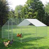 Cage de poulet étanche à l'eau de 6 pieds à bas prix d'usine avec couvercle poulailler enduit de PVC pour poulet
