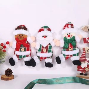 Factory Wholesale Luxury Fabric <b>Christmas</b> Ornaments Modern Santa Reindeer Snowman Designs Bulk Custom Hanging Decor Low MOQ - Product Image 1