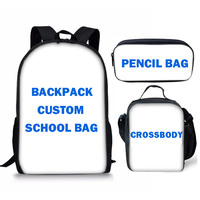 Sac à dos pour ordinateur à impression complète sac d'école pour étudiant sac à dos de sport à dessin d'usine à bas prix