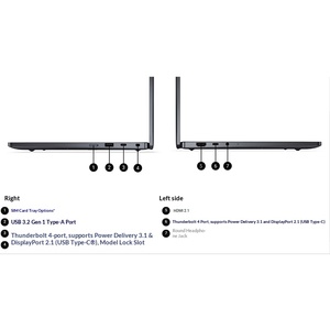 Ordinateur portable professionnel fin et léger de <span class=keywords><strong>14</strong></span> pouces, tout neuf, Dell <span class=keywords><strong>Pro</strong></span> <span class=keywords><strong>14</strong></span> Premium, haute performance, PA14250 Ultra5 236V DDR5 RAM M.2 SSD - Product Image 6