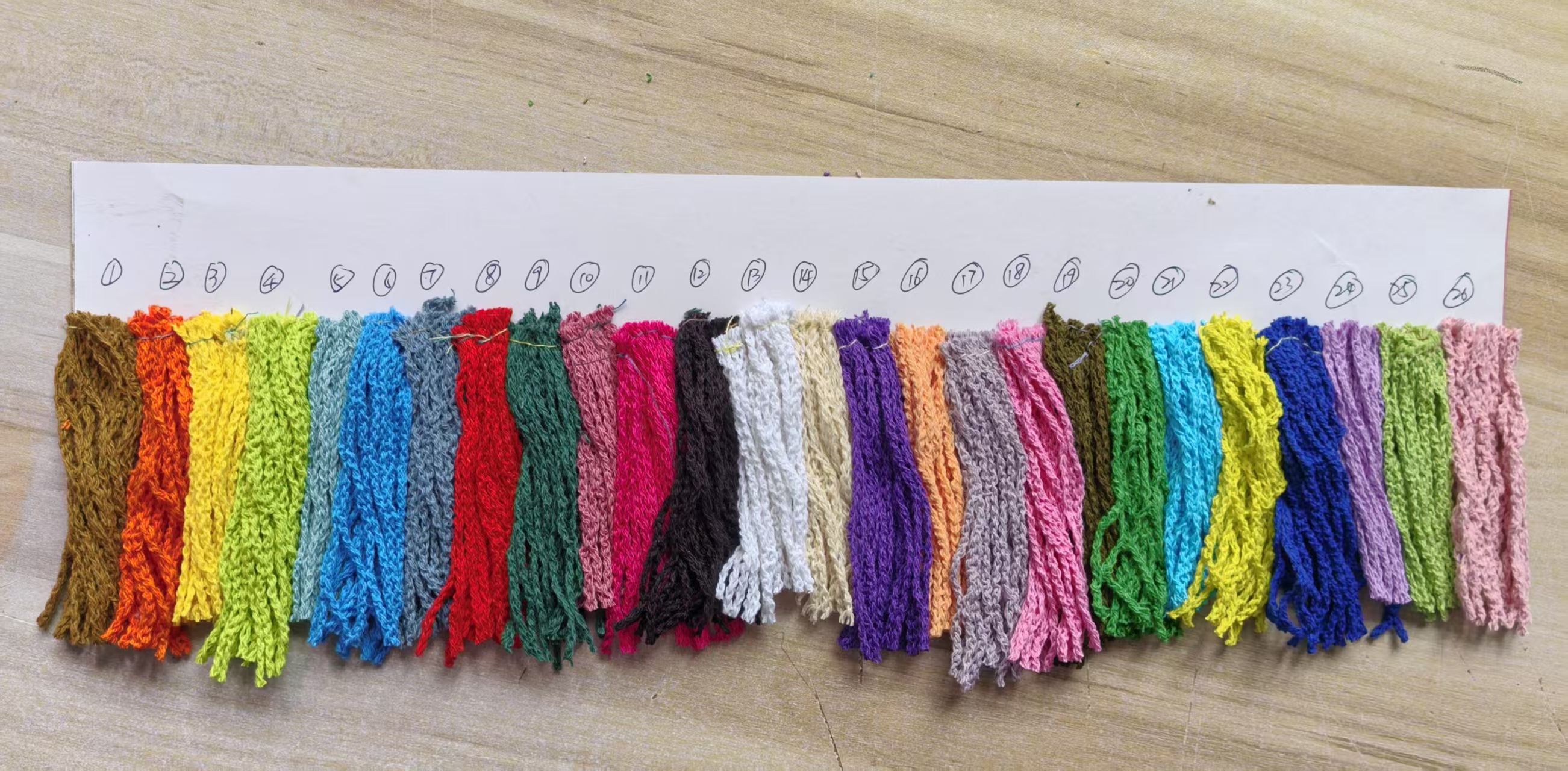 Sélection multicolore