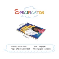Servicio de Impresión de Libros 2025, Personalización de la Portada, Impresión Personalizada, Libro para Colorear con Agua para Niños