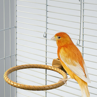 Baignoire pour oiseaux de petite taille - Installation facile, compatible avec toutes les cages, support de bain 2-en-1, monté sur cage, ABS durable, respectueux de l'environnement